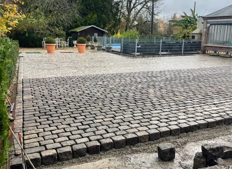 Aménagement extérieur pavage